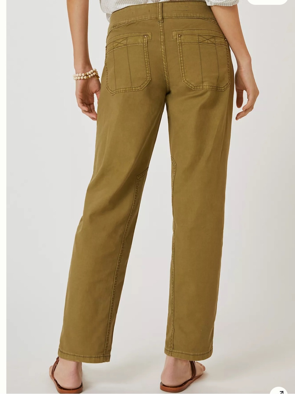 Anthropologie X Pilcro The Wanderer Low-Rise
Trousers Moss Green Cotton 24 - Picture 5 of 11